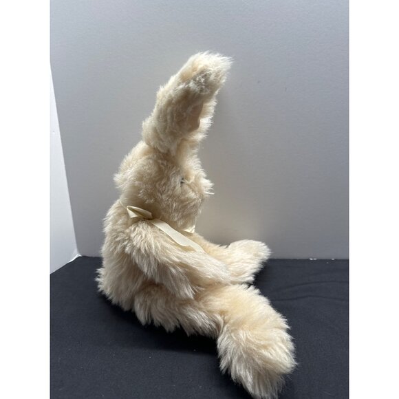 Vintage Russ "Magnolia" Plush Cream Bunny Rabbit With Bow - Picture 2 of 10
